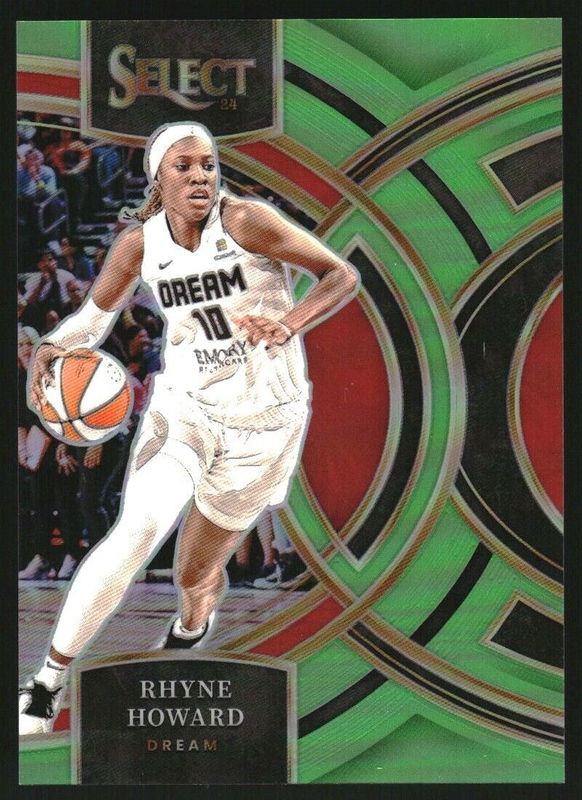 Rhyne Howard 2024 Select WNBA #140 Base Neon Green /75 Rookie RAW