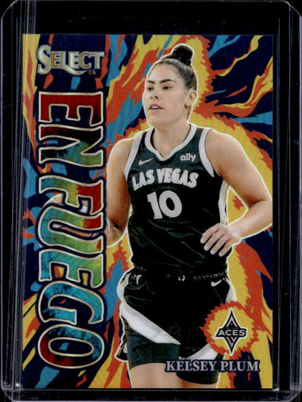 Kelsey Plum 2024 Select WNBA #6 En Fuego Tie-Dye /25 RAW