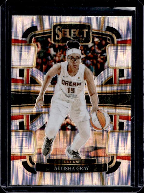 Allisha Gray 2024 Select WNBA #51 Base Silver Flash RAW