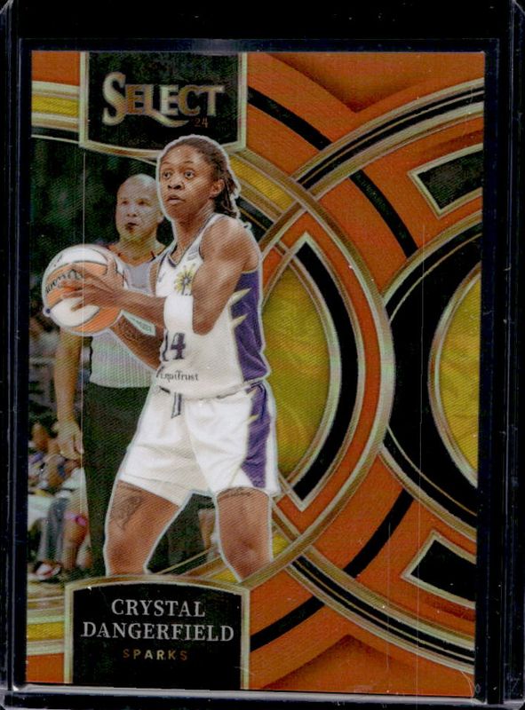 Crystal Dangerfield 2024 Select WNBA #131 Base Orange /125 RAW