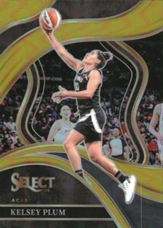 Kelsey Plum 2024 Select WNBA #205 Base Gold /10 RAW