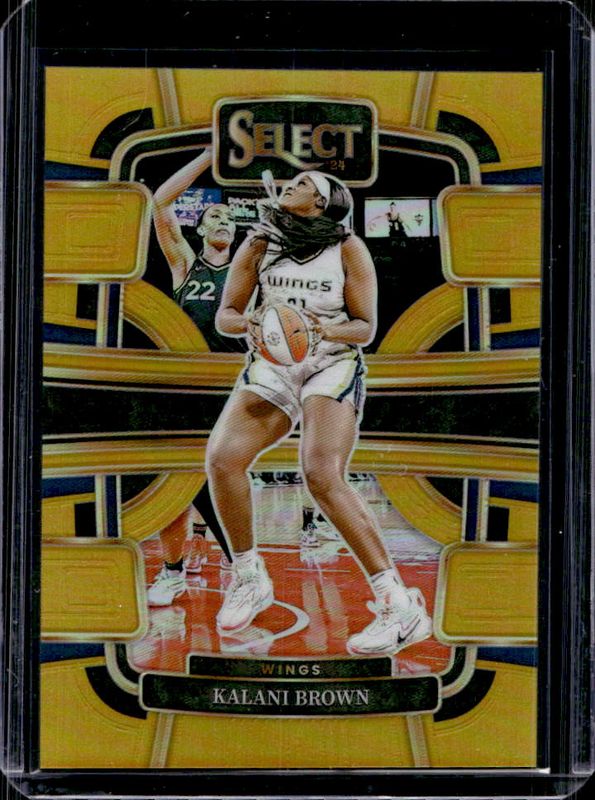 Kalani Brown 2024 Select WNBA #10 Base Gold /10 RAW