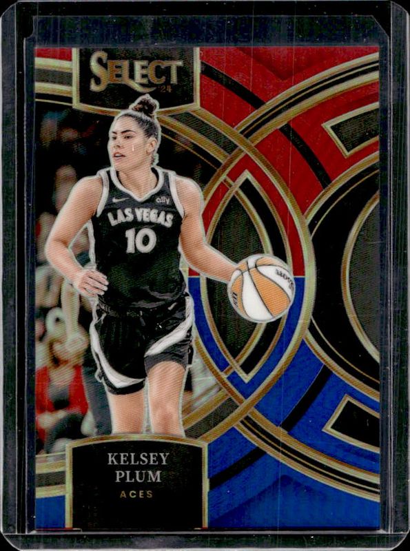 Kelsey Plum 2024 Select WNBA #105 Base Red & Blue /399 RAW