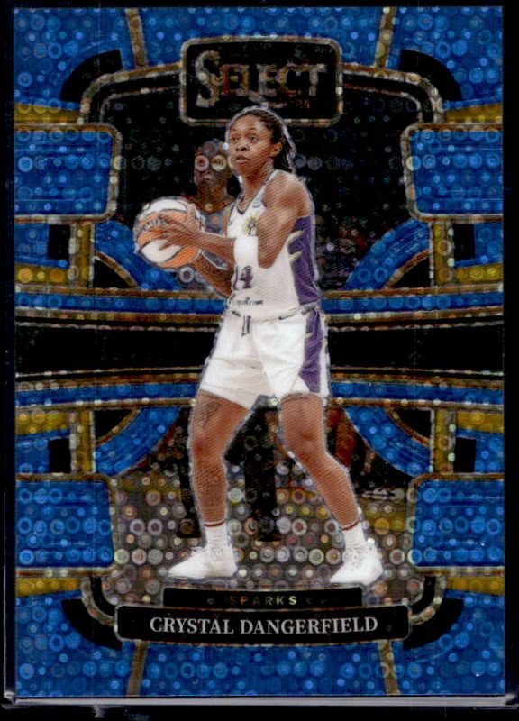 Crystal Dangerfield 2024 Select WNBA #35 Base Light Blue Disco /125 RAW