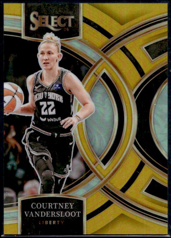 Courtney Vandersloot 2024 Select WNBA #186 Base Gold /10 RAW