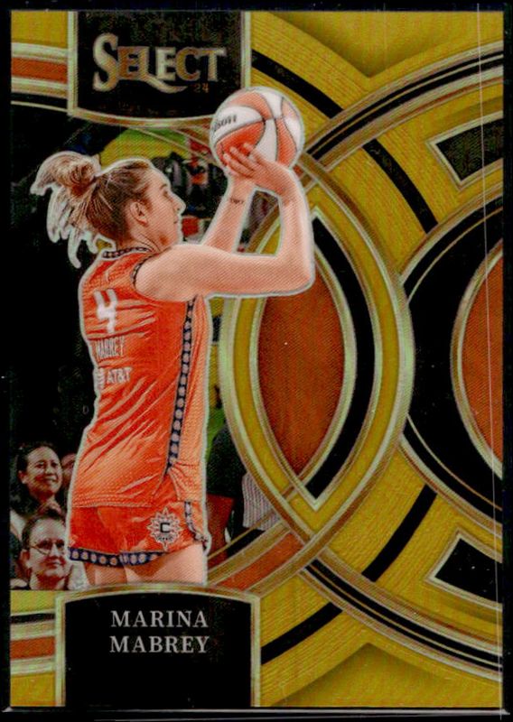 Marina Mabrey 2024 Select WNBA #190 Base Gold /10 RAW