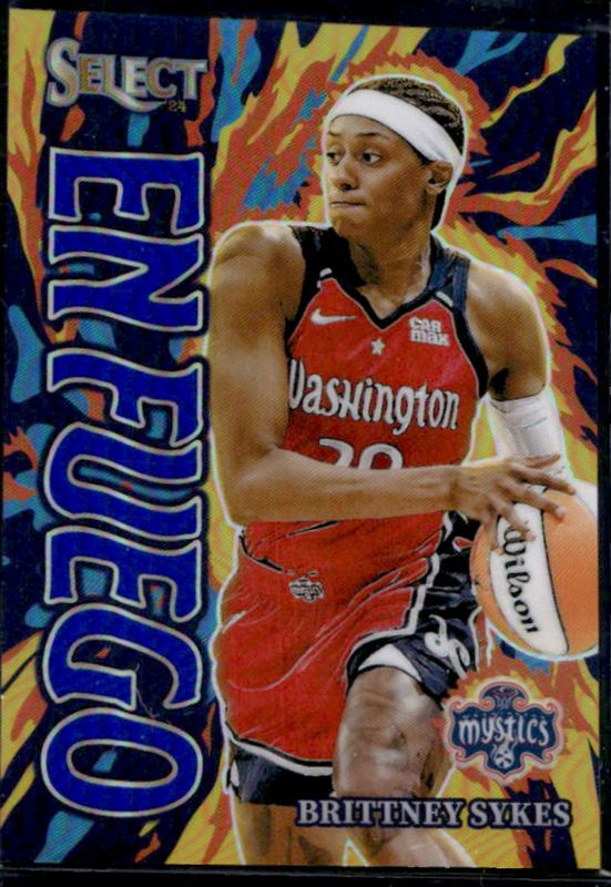 Brittney Sykes 2024 Select WNBA #11 En Fuego Blue /49 RAW