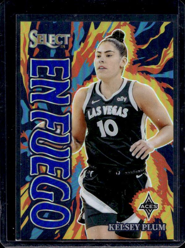 Kelsey Plum 2024 Select WNBA #6 En Fuego Blue /49 RAW