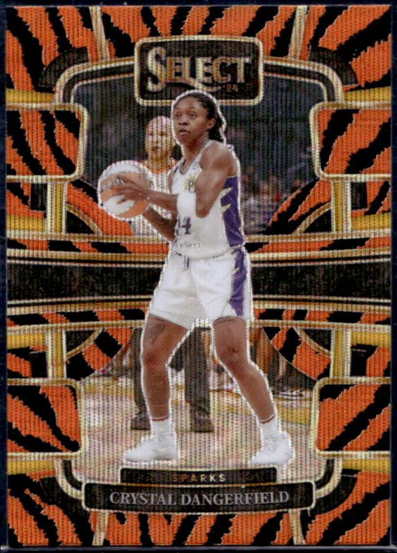 Crystal Dangerfield 2024 Select WNBA #35 Base Tiger RAW