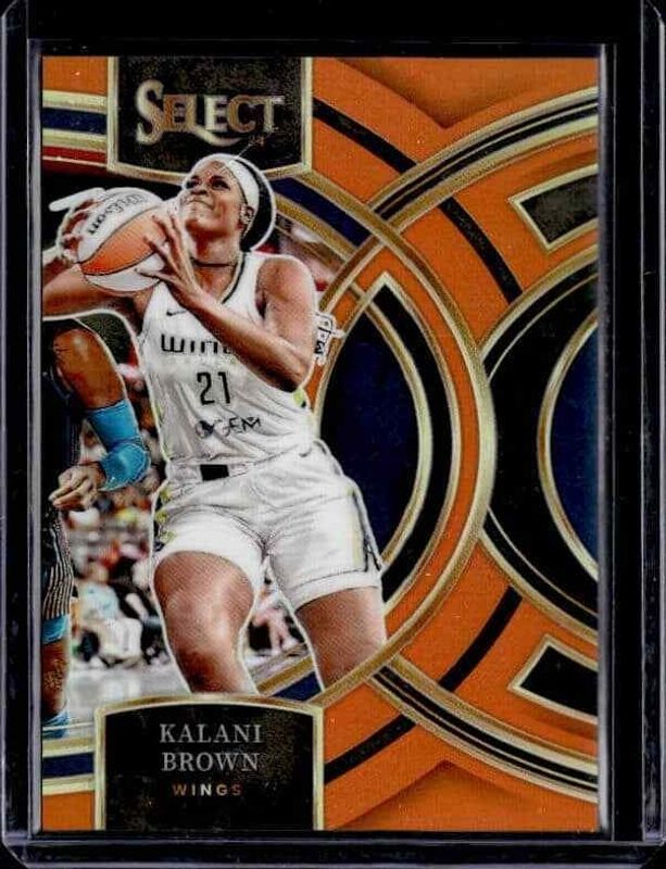 Kalani Brown 2024 Select WNBA #110 Base Orange /125 RAW