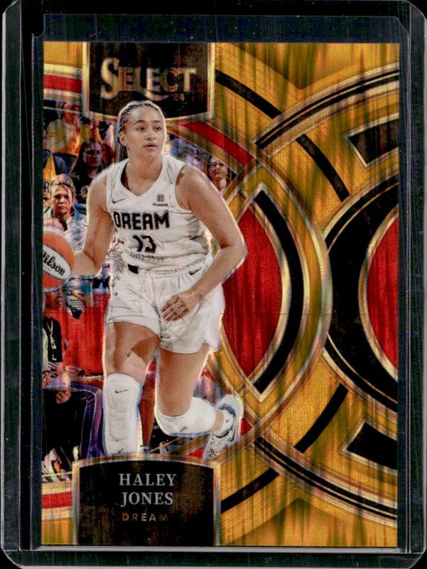 Haley Jones 2024 Select WNBA #165 Base Gold Flash /10 Rookie RAW