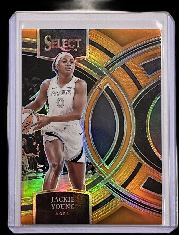 Jackie Young 2024 Select WNBA #180 Base Orange /125 RAW