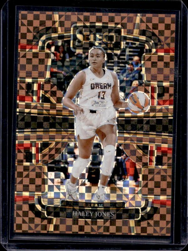 Haley Jones 2024 Select WNBA #55 Base Bronze Checker /49 Rookie RAW