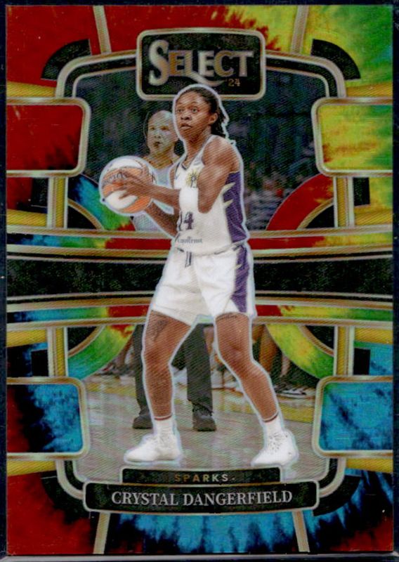Crystal Dangerfield 2024 Select WNBA #35 Base Tie-Dye /25 RAW