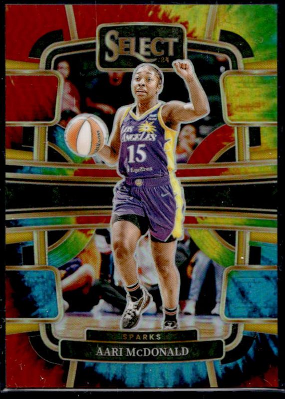 Aari McDonald 2024 Select WNBA #91 Base Tie-Dye /25 RAW