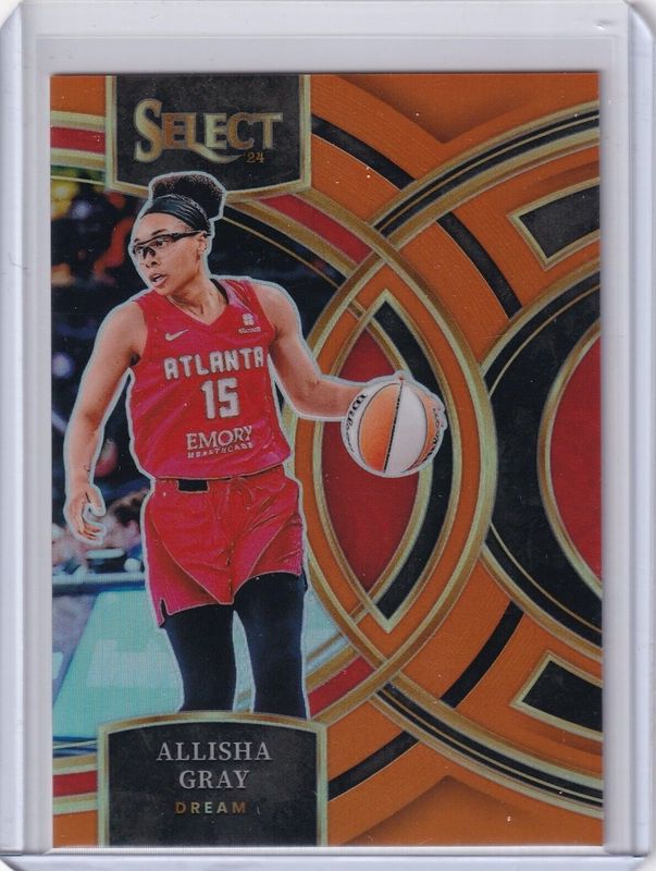 Allisha Gray 2024 Select WNBA #114 Base Orange /125 RAW