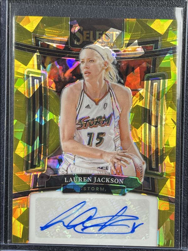 WNBA Lauren Jackson サイン入り写真 Lauren Jackson 2024 Select WNBA #SG-LJ Signatures White Ice /25