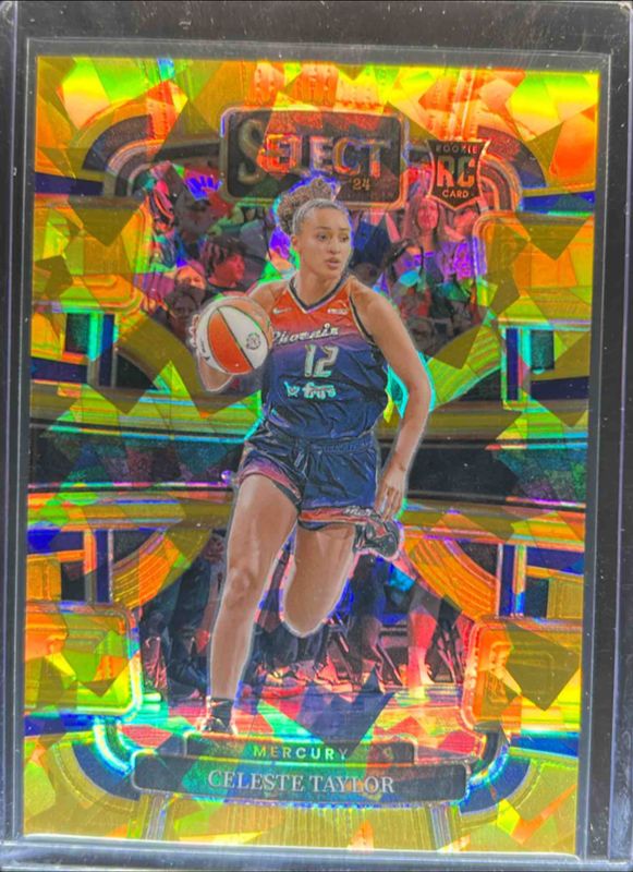 Celeste Taylor 2024 Select WNBA #16 Base Ice Gold /10 Rookie RAW