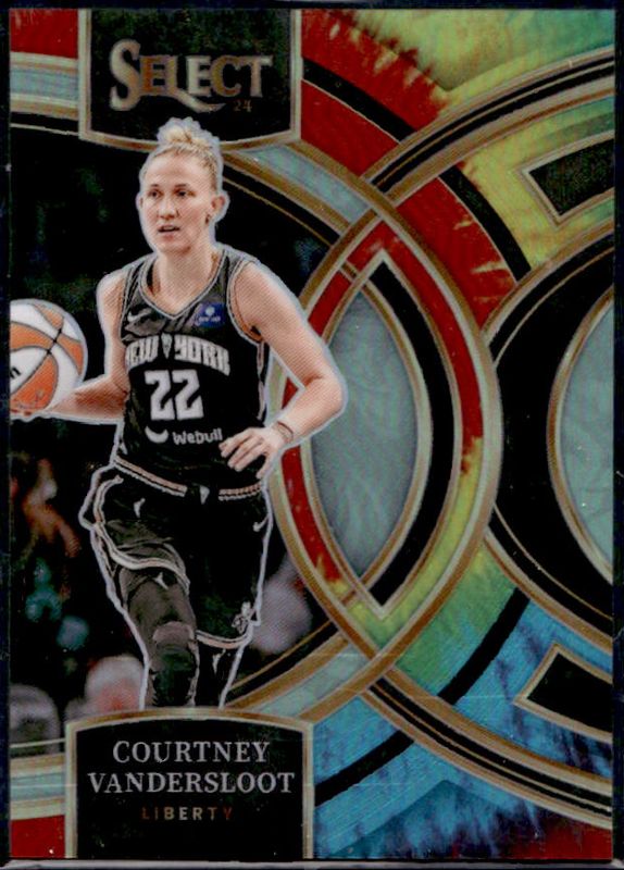 Courtney Vandersloot 2024 Select WNBA #186 Base Tie-Dye /25 RAW