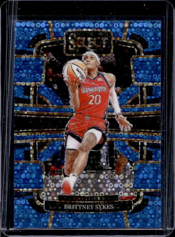 Brittney Sykes 2024 Select WNBA #3 Base Light Blue Disco /125 RAW