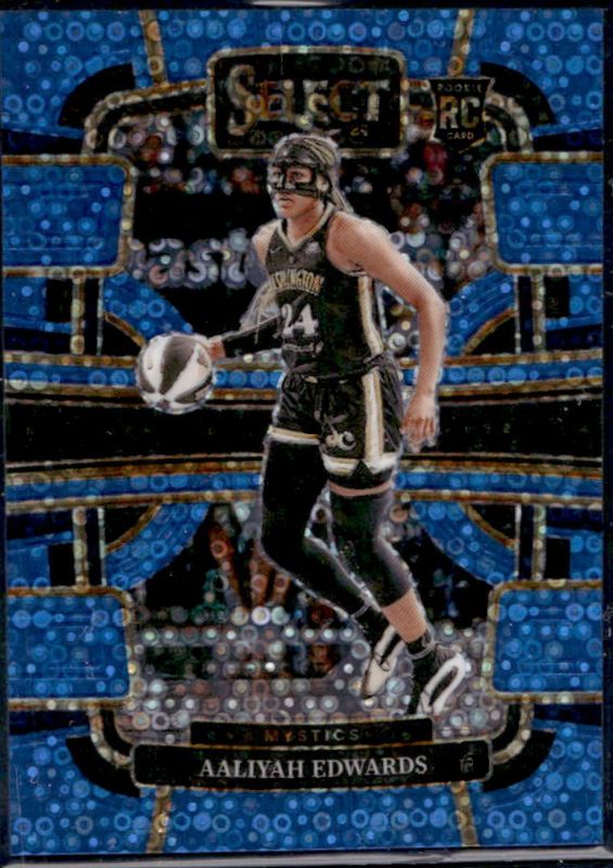 Aaliyah Edwards 2024 Select WNBA #36 Base Light Blue Disco /125 Rookie RAW
