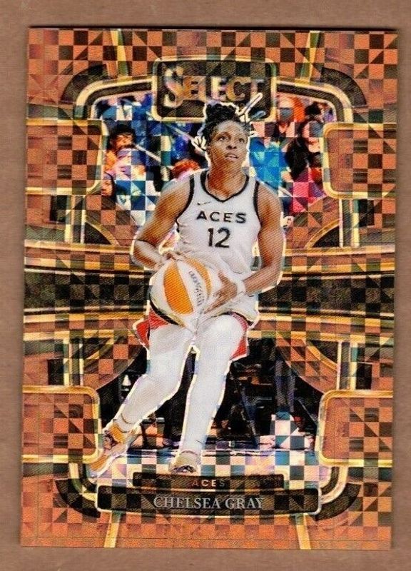 Chelsea Gray 2024 Select WNBA #94 Base Bronze Checker /49 RAW