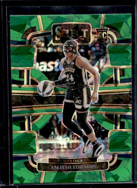 Aaliyah Edwards 2024 Select WNBA #36 Base Green Ice Rookie RAW