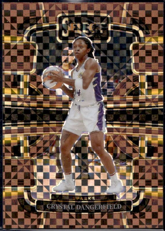 Crystal Dangerfield 2024 Select WNBA #35 Base Bronze Checker /49 RAW