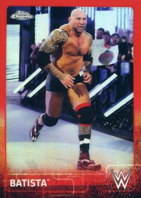 2015 Topps Chrome WWE #5 Red Refractor /5