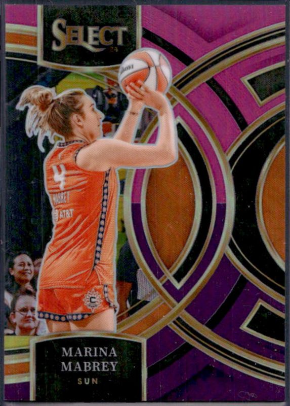 Marina Mabrey 2024 Select WNBA #190 Base Pink & Purple /99 RAW