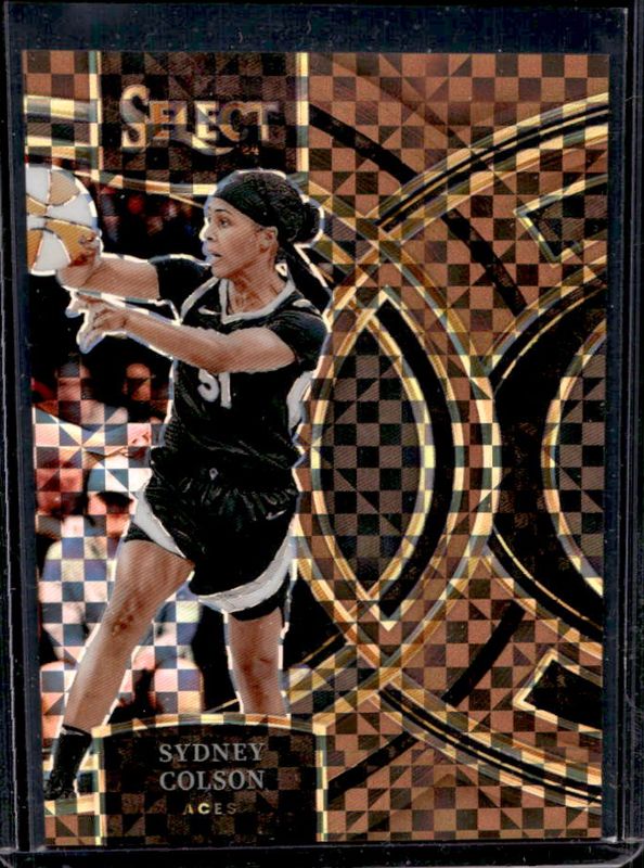 Sydney Colson 2024 Select WNBA #148 Base Bronze Checker /49 RAW