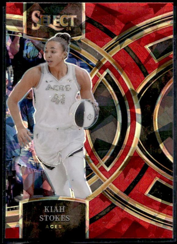 Kiah Stokes 2024 Select WNBA #179 Base Red Ice RAW