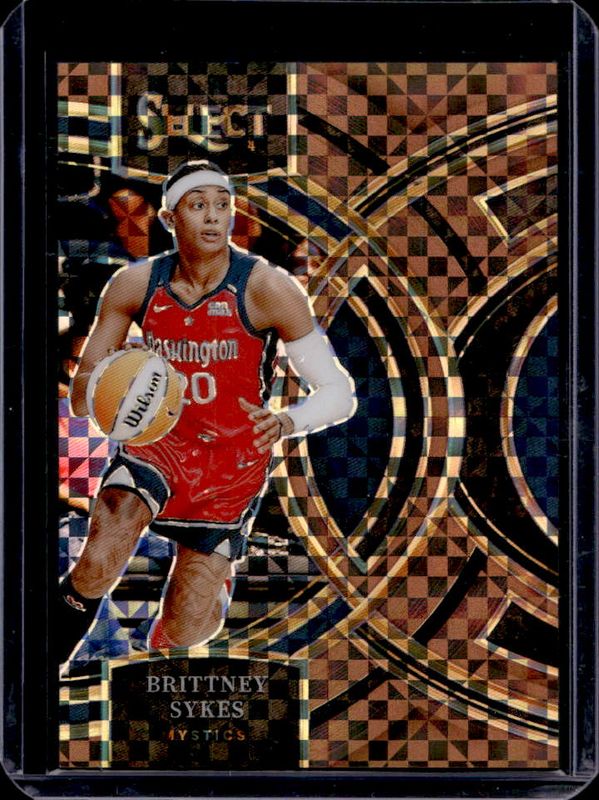 Brittney Sykes 2024 Select WNBA #106 Base Bronze Checker /49 RAW