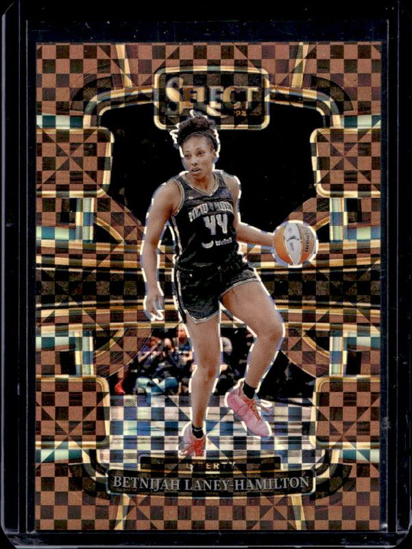 Betnijah Laney 2024 Select WNBA #11 Base Bronze Checker /49 RAW