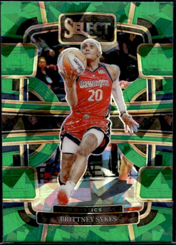 Brittney Sykes 2024 Select WNBA #3 Base Green Ice RAW