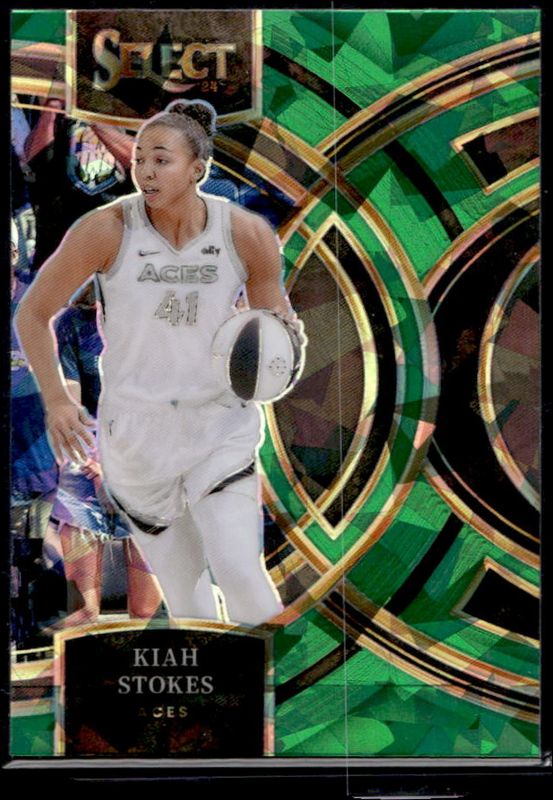 Kiah Stokes 2024 Select WNBA #179 Base Green Ice RAW