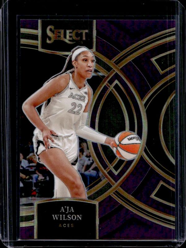 A'ja Wilson 2024 Select WNBA #158 Base Purple /149 RAW