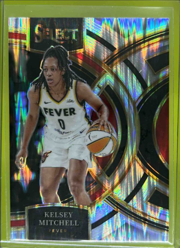 Kelsey Mitchell 2024 Select WNBA #118 Base Silver Flash RAW
