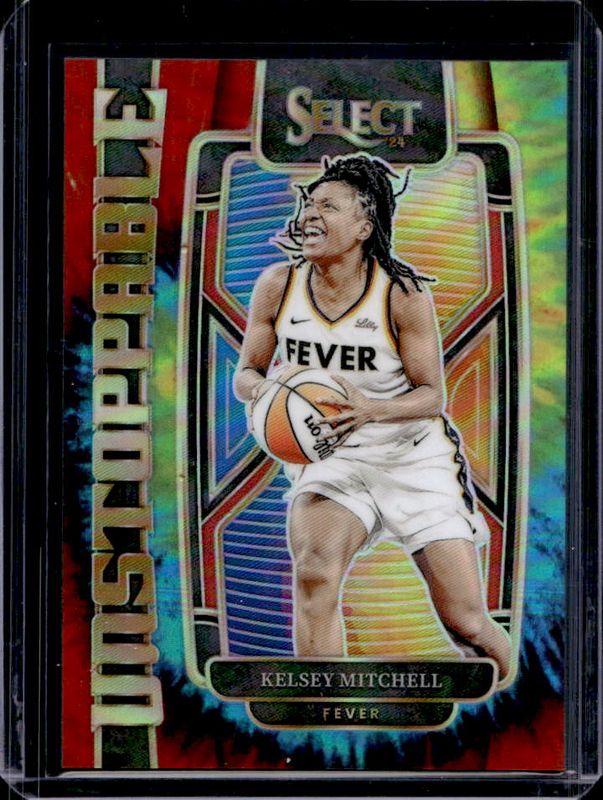 Kelsey Mitchell 2024 Select WNBA #16 Unstoppable Tie-Dye /25 RAW