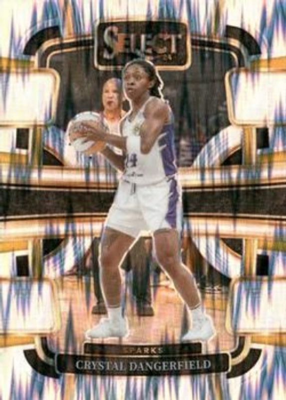 Crystal Dangerfield 2024 Select WNBA #35 Base Silver Flash RAW