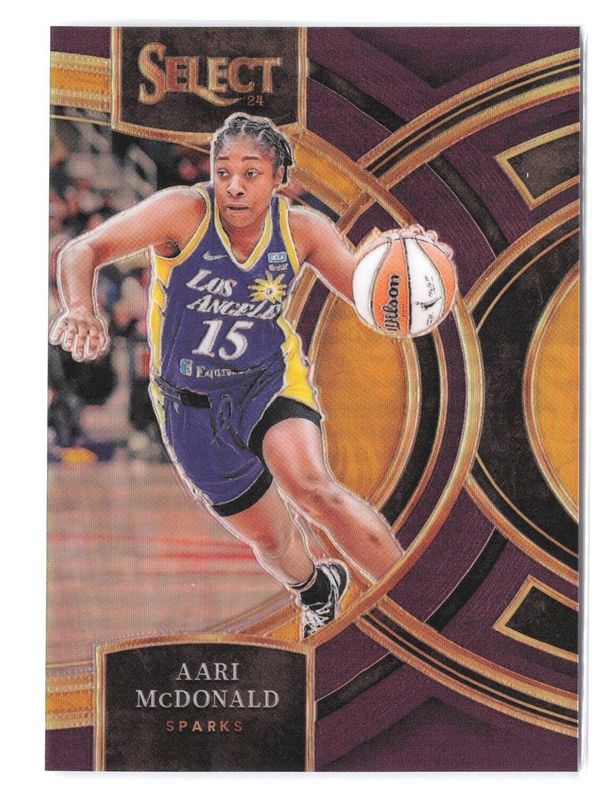 Aari McDonald 2024 Select WNBA #122 Base Purple /149 RAW