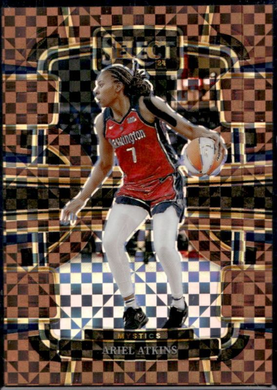 Ariel Atkins 2024 Select WNBA #64 Base Bronze Checker /49 RAW