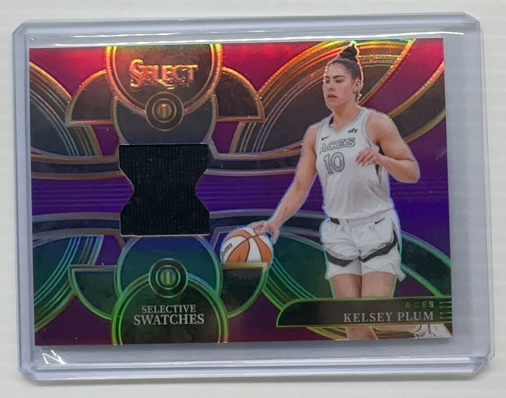 Kelsey Plum 2024 Select WNBA #SW-KP Selective Swatches Purple /49 RAW