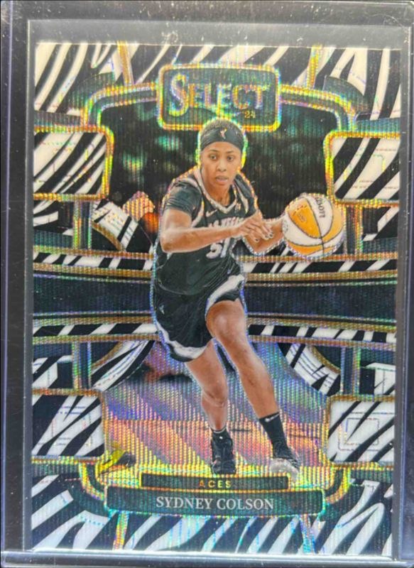 Sydney Colson 2024 Select WNBA #40 Base Zebra RAW