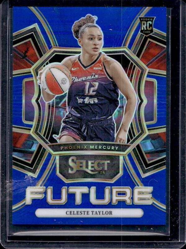 Celeste Taylor 2024 Select WNBA #24 Select Future Blue /49 Rookie RAW