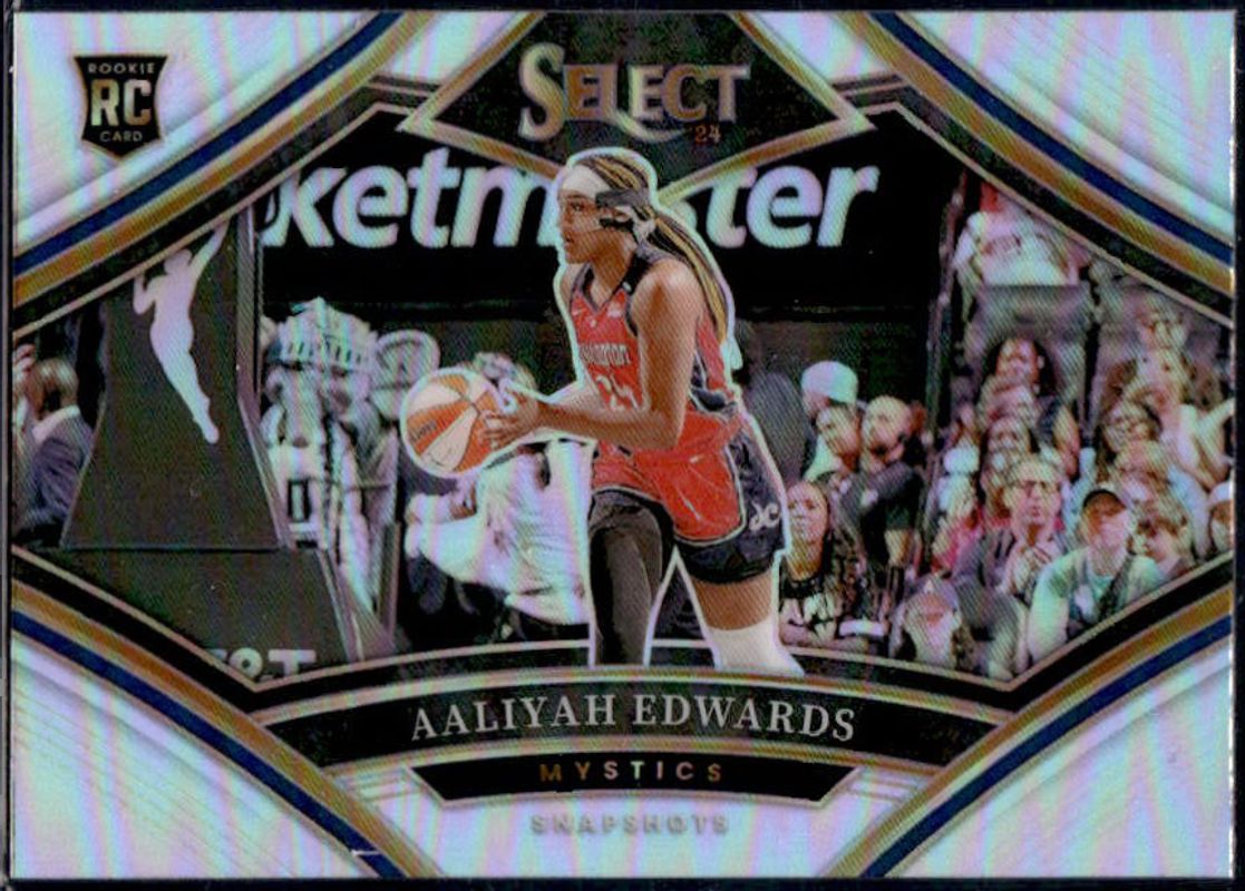 Aaliyah Edwards 2024 Select WNBA #7 Snapshots Silver Rookie RAW