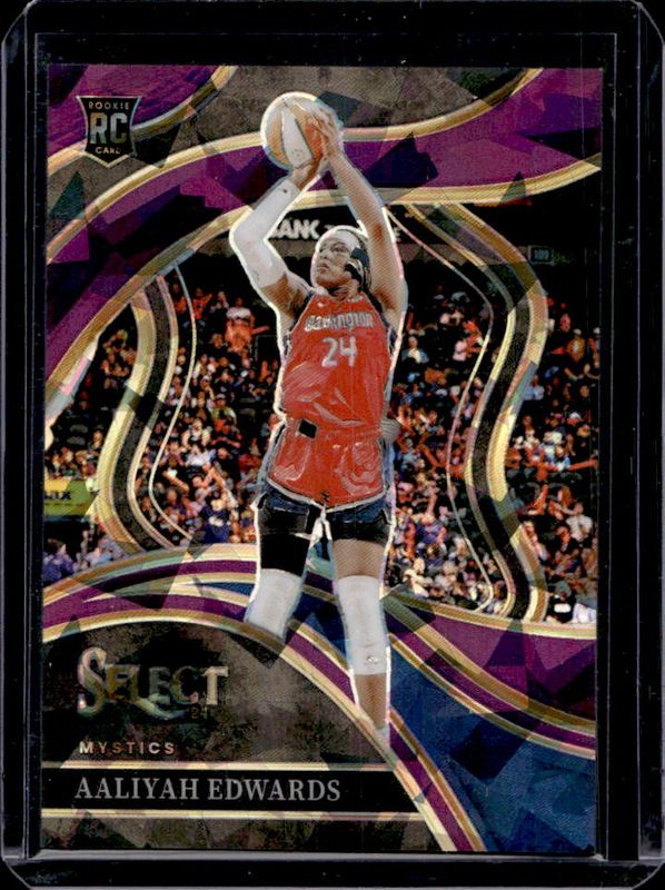 Aaliyah Edwards 2024 Select WNBA #210 Base Purple Ice /149 Rookie RAW