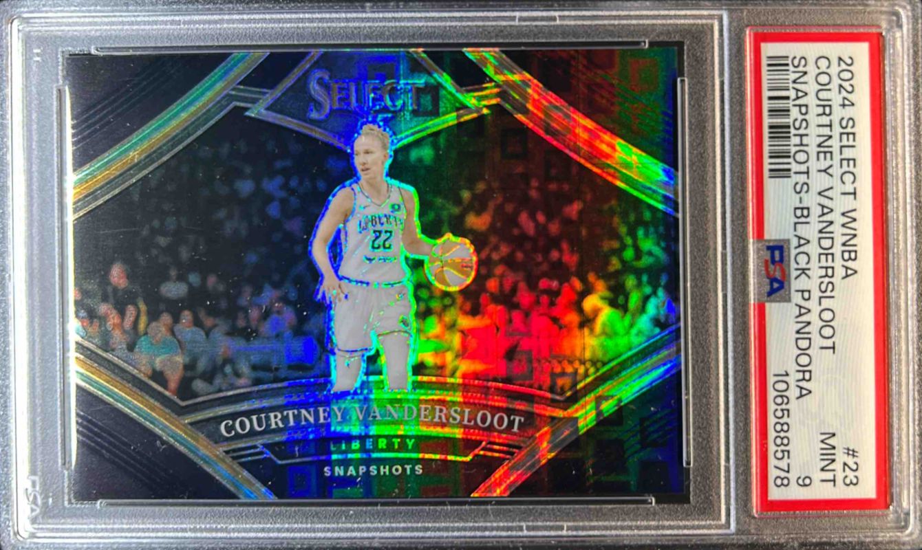 Courtney Vandersloot 2024 Select WNBA #23 Snapshots Black Pandora /8 RAW