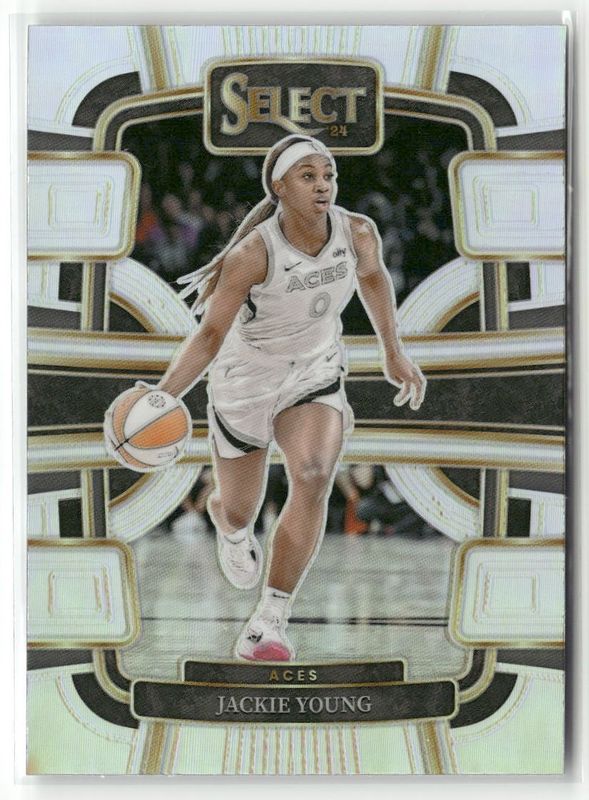 Jackie Young 2024 Select WNBA #38 Base Silver RAW