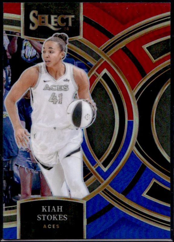 Kiah Stokes 2024 Select WNBA #179 Base Red & Blue /399 RAW